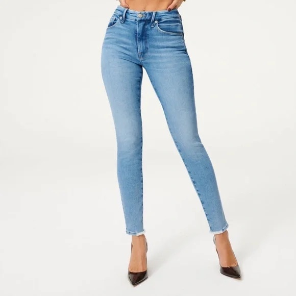 Good American Denim - Good American Good Legs Worn Hem